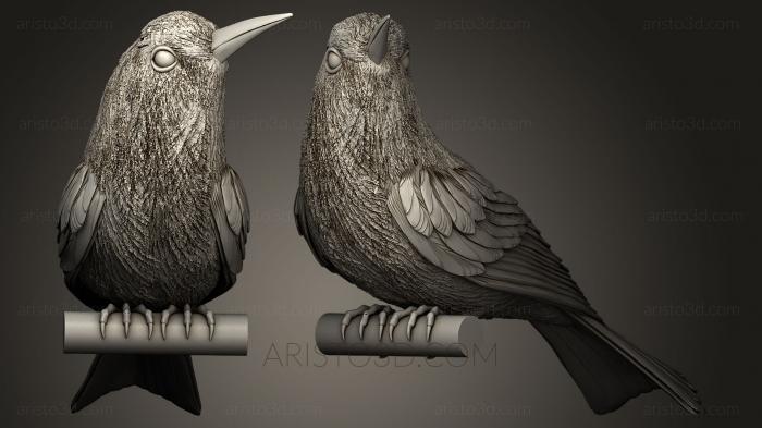 Bird figurines (STKB_0048) 3D model for CNC machine